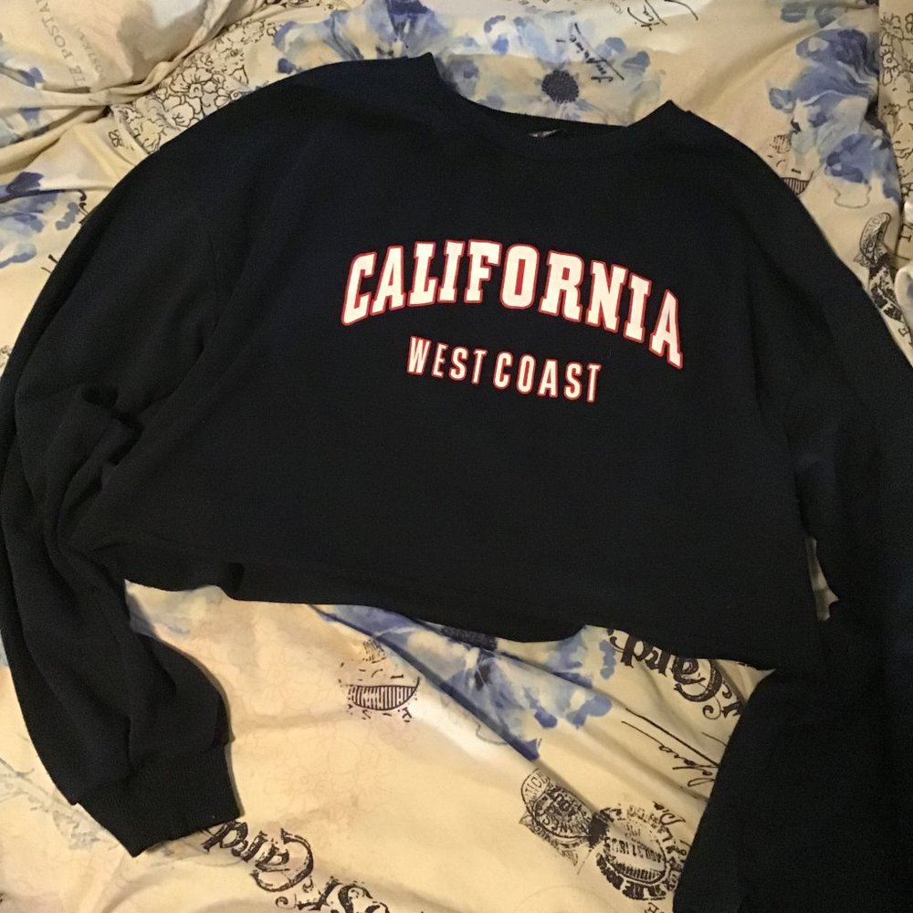 long sleeve crop top